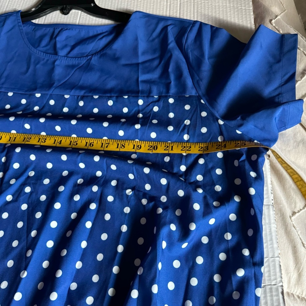 Plus polka dot dress 4x - Picture 4 of 5